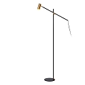 Lucide floor lamp PHILINE swivelling, rotatable, tiltable GU10 IP20, gold, black