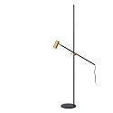 Lucide floor lamp PHILINE swivelling, rotatable, tiltable GU10 IP20, gold, black