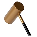 Lucide floor lamp PHILINE swivelling, rotatable, tiltable GU10 IP20, gold, black