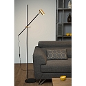 Lucide floor lamp PHILINE swivelling, rotatable, tiltable GU10 IP20, gold, black