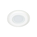 nobilé LED Einbauleuchte GLAS PANEL 100 R 350mA, CCV, IP20, rund, Ø 10cm, dimmbar, ohne BG, weiß, 5W 3000K 340lm 120°