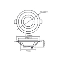 nobilé LED Einbauleuchte GLAS PANEL 100 R 350mA, CCV, IP20, rund, Ø 10cm, dimmbar, ohne BG, weiß, 5W 3000K 340lm 120°