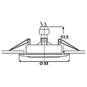 nobilé Einbaustrahler DOWNLIGHT D 3830, Ø 8.8cm, schwenkbar Antik Kupfer gebürstet