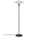 Nordlux Stehleuchte VERONA, E27, IP20, schwarz, Glas opal weiß