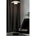 Nordlux Stehleuchte VERONA, E27, IP20, schwarz, Glas opal weiß