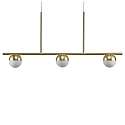 Nordlux Pendelleuchte CONTINA, 3-flammig, G9, IP20, Glas opal weiß, Messing