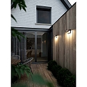 Nordlux LED Solar-Wandleuchte AGENA, Trapezform, mit PIR-Sensor, IP44, 5W 3000K 390lm, schwarz