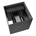 Nordlux LED Outdoor Wandleuchte MILDA KUBI UP/DOWN, 4,9W, 3000K, 290lm, CRI>80, IP44, anthrazit