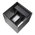 Nordlux LED Outdoor Wandleuchte MILDA KUBI UP/DOWN, 4,9W, 3000K, 290lm, CRI>80, IP44, anthrazit