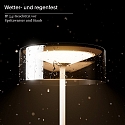 SIGOR LED Akku-Glasleuchte NUMOTION, IP54, 2.2W 2200/2700K (Flex-Mood) 140/160lm, mit Touch-Dimmer, dünenbeige / Rauch