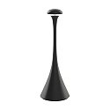 LED Akku-Tischleuchte NUDROP, 29cm, 2,2W, 2200/2700K, IP54, (Flex-Mood), mit Touch-Dimmer, nachtschwarz