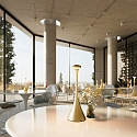 SIGOR LED Akku-Tischleuchte NUDROP, 29cm, 2,2W, 2200/2700K, IP54, (Flex-Mood), mit Touch-Dimmer, goldfarben
