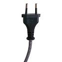 anne light & home Wandleuchte FJORGARD, E27, mit Gelenkarm + Euro-Steckerkabel, Schalter am Kopf, dreh-und neigbar, Schwarz / Metall