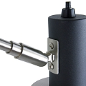 anne light & home Wandleuchte FJORGARD, E27, mit Gelenkarm + Euro-Steckerkabel, Schalter am Kopf, dreh-und neigbar, Schwarz / Metall