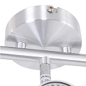 Steinhauer Aufbau-Strahlerleiste NATASJA, 3-flammig, inkl. 3x GU10 LED 7W 2200-2700K 480lm (D2W), dreh- und neigbar, stahl gebürstet