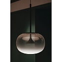 LEDS C4 pendant luminaire ALIVE SINGLE LED IP20, black dimmable