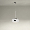 LEDS C4 pendant luminaire ALIVE SINGLE LED IP20, black dimmable
