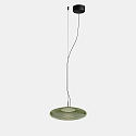 pendant luminaire PLAT SURFACE (LIGHT FOR LIFE) with shade, CCT Switch, adjustable, with diffuser IP20, black dimmable