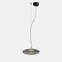 LED Aufbau-Pendelleuchte PLAT SURFACE, IP20, 10.5W 2700/3000/4000K (CCT Switch), CRi 92, App steuerbar, schwarz / rauchgrau