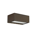 outdoor wall luminaire NEMESIS E27 - 9x22CM up / down, large E27 IP66, brown dimmable