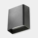 wall and ceiling luminaire CLOUS 160MM DOUBLE EMISSION up / down, square, switchable IP66, anthracite 