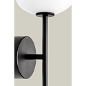 LEDS C4 bath luminaire BLOOM switchable IP44, black