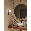 LEDS C4 mirror luminaire PERLINA WALL IP switchable IP44, black 