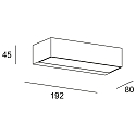 LEDS C4 LED Au�enwandleuchte NEMESIS SLIM, IP65 IK10, Up/Down, 8.8W 2700/3200/4000K (CCT Switch) 830lm 94�, schaltbar, anthrazit