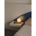 LEDS C4 table lamp PERLINA TABLE with USB connection, CCT Switch, with plug, with touch dimmer IP20, gold matt dimmable