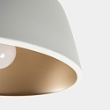 LEDS C4 Design Deckenleuchte MISO, IP20, � 43.3 cm, E27, Stahl, wei� / innen gold