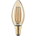 filament lamp candle C35 GOLD switchable C35 clear E14 2,5W 180lm 1800K 320� CRI 80-89 