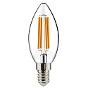 LED Filament Kerzenform C35, E14, 4.5W 2700K 470lm, klar