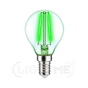 LED Deko-Filament Tropfenform P45, E14, 4W Gr�n / klar