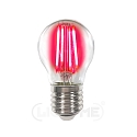 LED Deko-Filament Tropfenform P45, E27, 4W Rot / klar