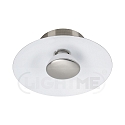 Ceiling luminaire NIKKI 1-flame, incl. GU10 5W 2700K 350lm (3-StepDim), silver grey / satined
