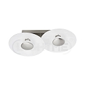Ceiling luminaire NIKKI 2-flame, incl. 2x GU10 5W 2700K 350lm (3-StepDim), silver grey / satined