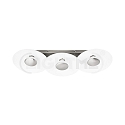 Ceiling luminaire NIKKI 3-flame, incl. 3x GU10 5W 2700K 350lm (3-StepDim), silver grey / satined