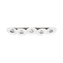 Ceiling luminaire NIKKI 5-flame, incl. 5x GU10 5W 2700K 350lm (3-StepDim), silver grey / satined