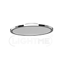 LightMe Deckenleuchte AQUA DISK-1, IP44, 1-flammig, inkl. GX53 Diffusor (� 30.2cm), 24W 1600lm 2700/4000K 1600lm 110�, chrom