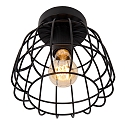 Lucide Deckenleuchte FILOX, � 20 cm, oval, 1xE27, schwarz