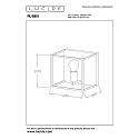 Lucide Wandleuchte RUBEN, 1xE27, 22 x 18 x 22cm, schwarz