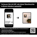 Lucide Wandleuchte RUBEN, 1xE27, 22 x 18 x 22cm, schwarz