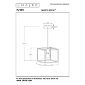 Lucide Pendelleuchte RUBEN, 1xE27, schwarz