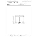 Lucide Pendelleuchte FILOX, 3xE27, eckig, schwarz