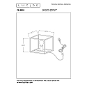 Lucide Tischleuchte RUBEN, 1xE27, schwarz