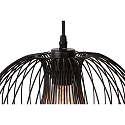 Lucide pendant luminaire VINTI round E27 IP20, black dimmable