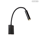 wall luminaire ALEC with flex arm G9 IP20, black 