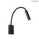 Lucide wall luminaire ALEC with flex arm G9 IP20, black 