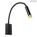 Lucide wall luminaire ALEC with flex arm G9 IP20, black 