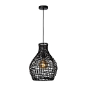 Pendelleuchte ALBAN, � 35 cm, 1xE27, schwarz
